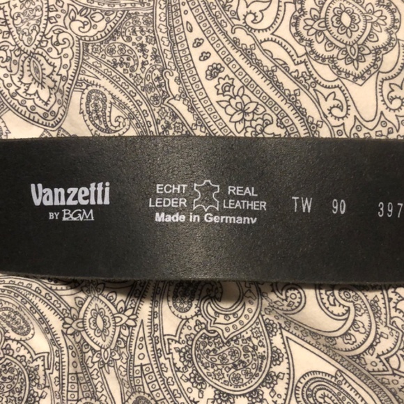 Leather Vanzetti belt, adjustable NEW - Picture 2 of 7